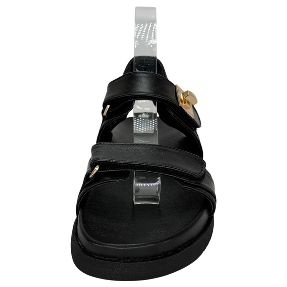 Steve Madden Mona Black Leather Slingback Womens Sandals Size 10M - Picture 6 of 14